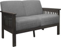 Lexicon Noel 49.5' W Fabric Living Room Sofa Loveseat, Gray