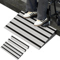6' Rise Modular Threshold Ramp for Doorways, Stable Wheelchair Ramp for Home Steps, Aluminum Door Ramp and Curb Ramp for Scooters, Power Chairs, Cars, 1100LBS Load Capacity