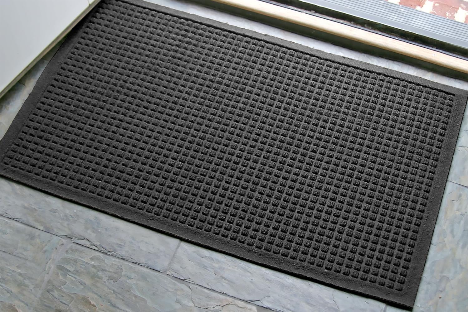 M+A Matting - 280540023 WaterHog Fashion Commercial-Grade Entrance Mat, Indoor/Outdoor Charcoal Floor Mat 3' Length x 2' Width, Charcoal by