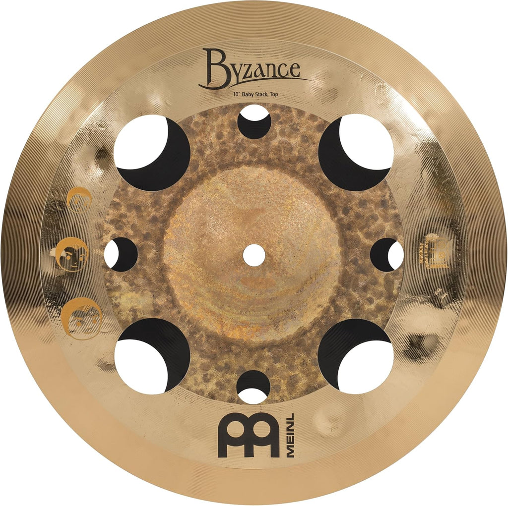 Meinl Cymbals Byzance/Classics Custom Luke Holland Artist Concept Model Baby Stack, 10'/12' — 2-YEAR WARRANTY