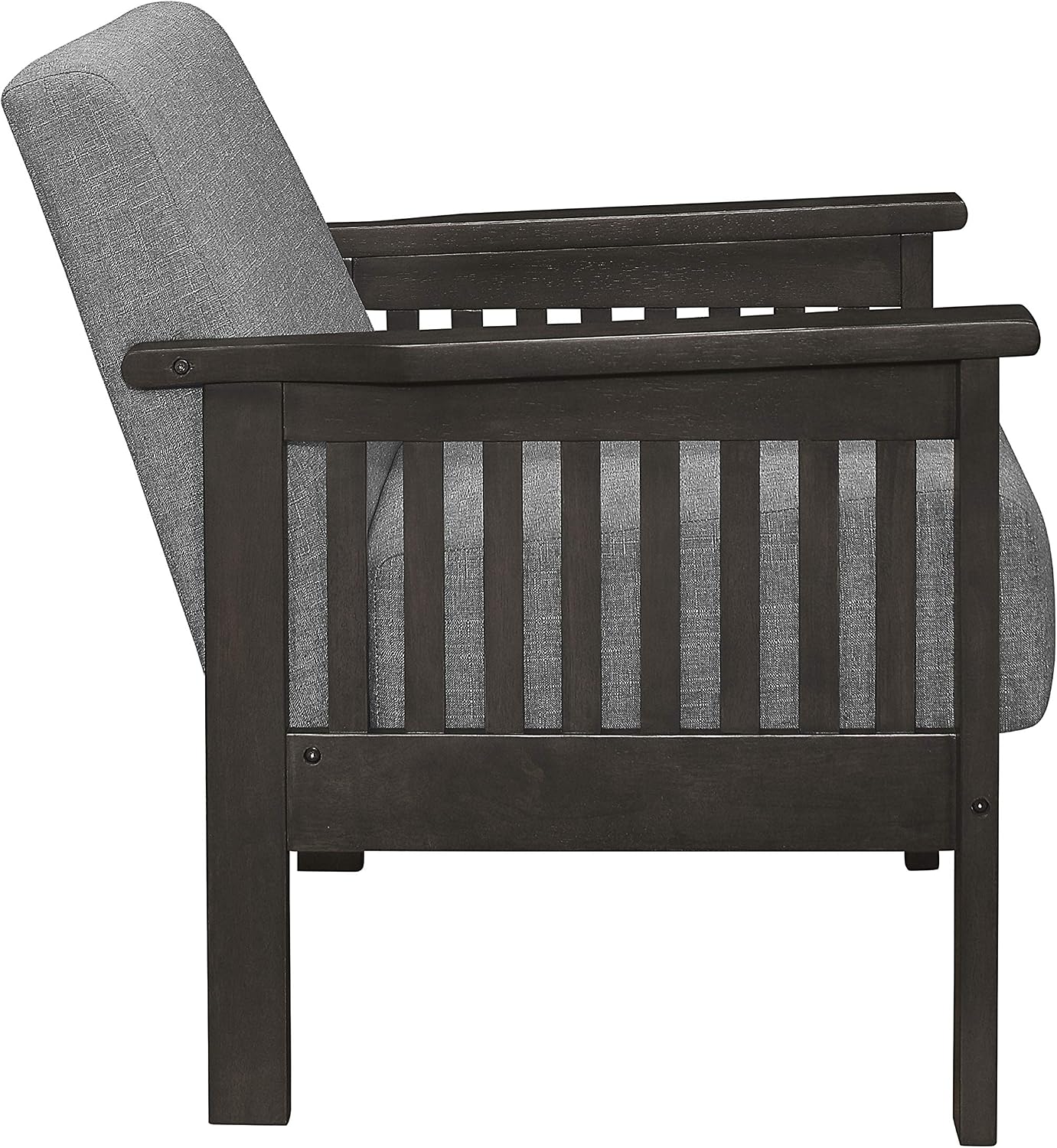 Lexicon Noel 49.5' W Fabric Living Room Sofa Loveseat, Gray