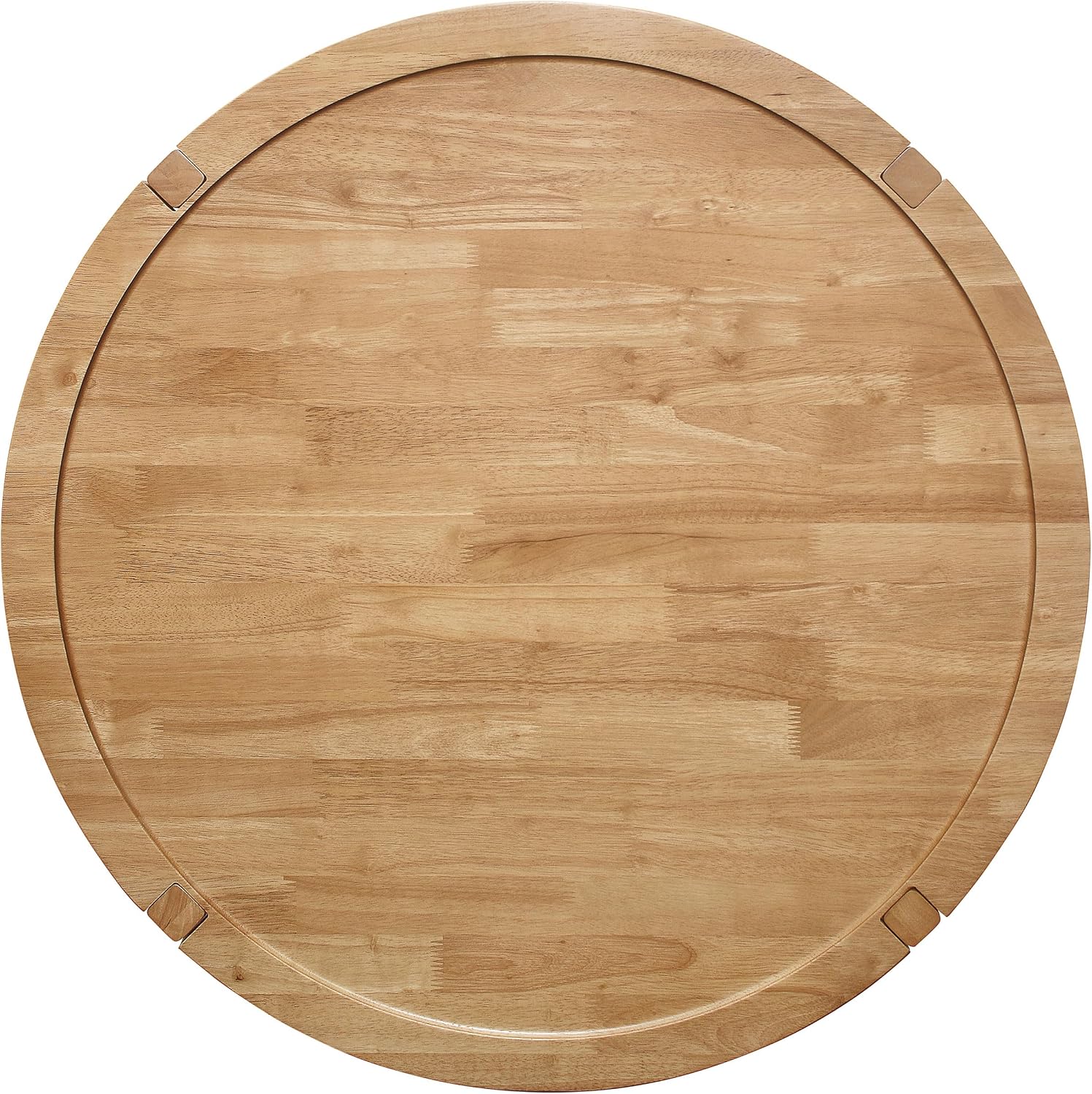 Coaster Home Furnishings - Camillo - Wood - Round Coffee Table with Lower Shelf, Tray-Like Top and Recessed Edges - Living Room - 35.5-Inch - Maple Brown - 709698