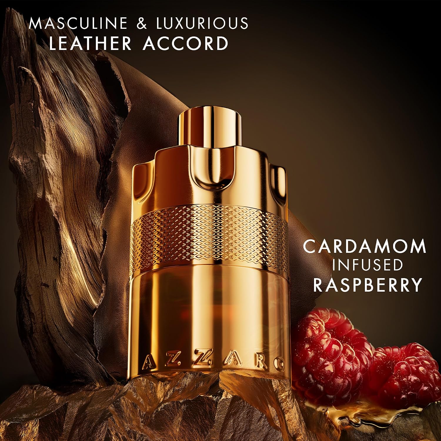 Azzaro - Forever Wanted Elixir - Mens Cologne Set ($105 Value)- With Notes of Raspberry, Cardamom, and Leather Accord - Full Size, 1.7 Fl Oz & Travel Size, 0.3 Fl Oz