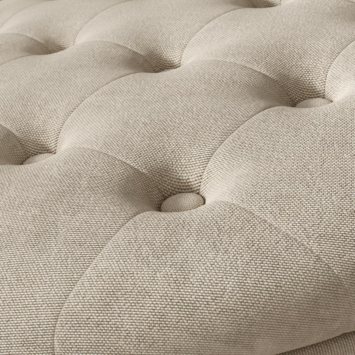 30 Inch Round Storage Ottoman,Modern Tufted Ottomans,Circular Coffee Table with Removable Top,Upholstered Large Ottoman with Storage Footrest Stool for Bedroom Living Room (Lightbrown)