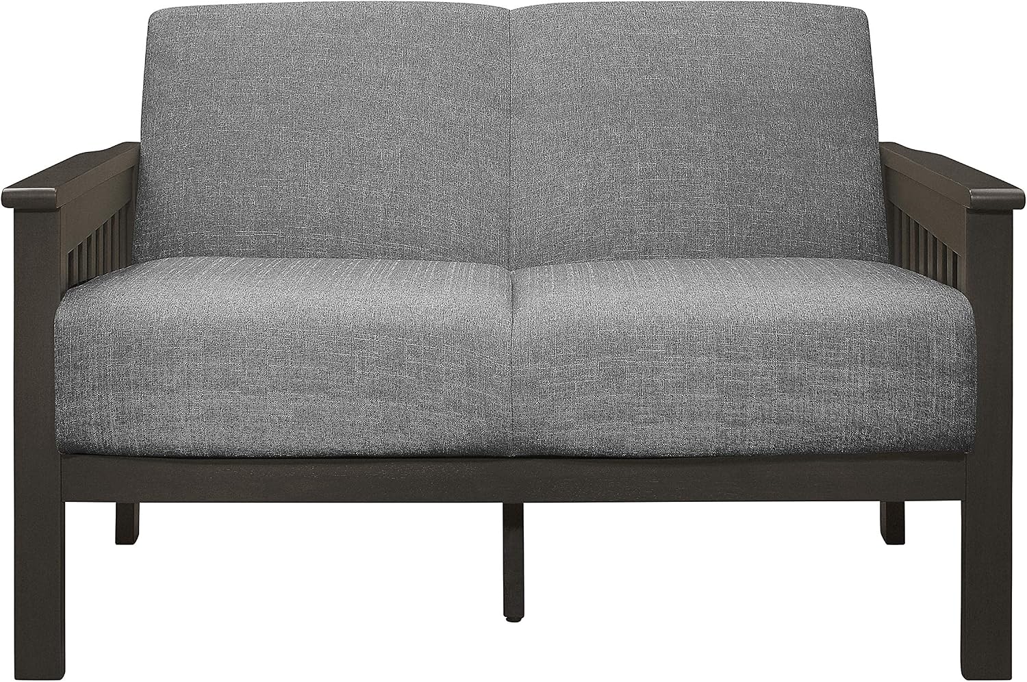 Lexicon Noel 49.5' W Fabric Living Room Sofa Loveseat, Gray
