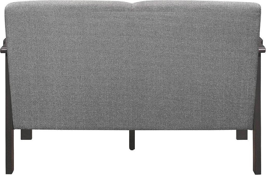 Lexicon Noel 49.5' W Fabric Living Room Sofa Loveseat, Gray
