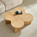 Modern Nesting Coffee Table Set of 2, Natural Wooden Coffee Table for Living Room, Small Center Table End Table Sets with Rustic Wood Grain for Bedroom Office Cafe Oka 31.5' W x13.77 H
