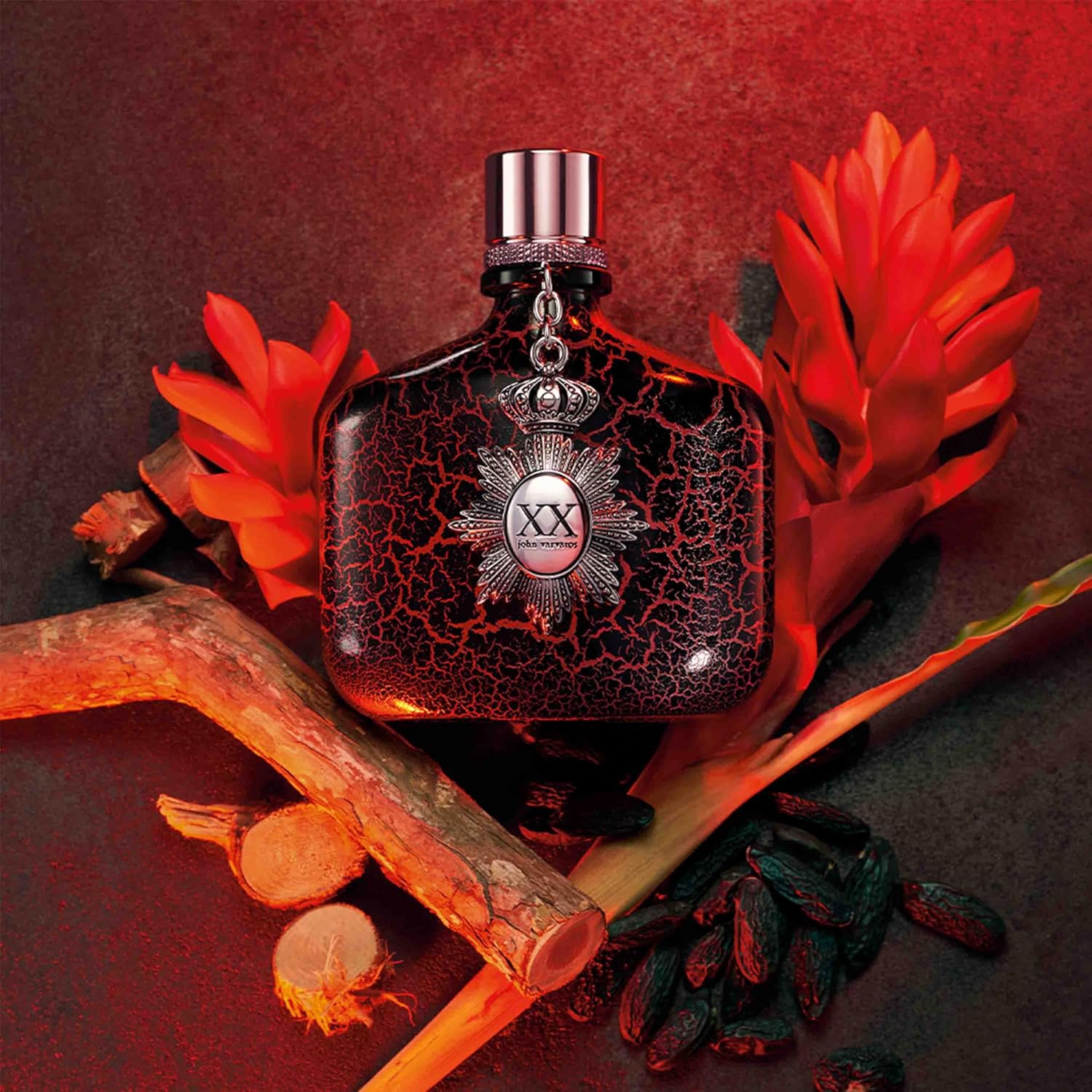 John Varvatos XX Intense Eau de Parfum 2-Piece Fragrance Gift Set, Includes EDP Spray & Travel Size Men's Cologne, Woody Oriental Scent with Notes of Cardamom, Orange Flower & Sandalwood, 4.2 fl oz