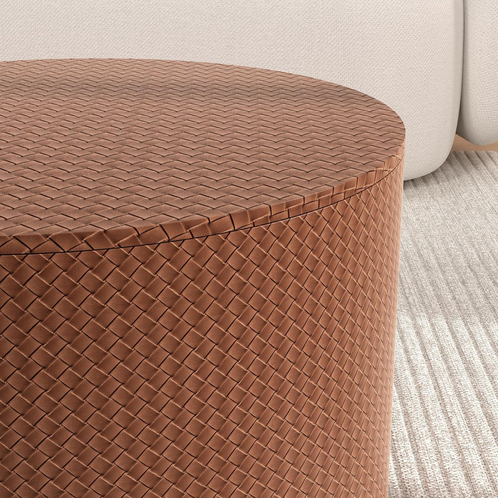 Round Coffee Table Set of 2 Modern Nesting Coffee Tables for Living Room Round Coffee Table for Living Room Bedroom (I)